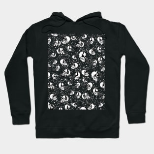 Moons and Skulls in Space Hoodie